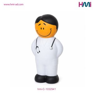 Anti-Stress Doctor Shape toy | Promotional Anti-Stress Doctor Shape with branding | hmi-C-1032941 | Image 03