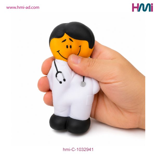 Anti-Stress Doctor Shape toy | Promotional Anti-Stress Doctor Shape with branding | hmi-C-1032941 | Image 07