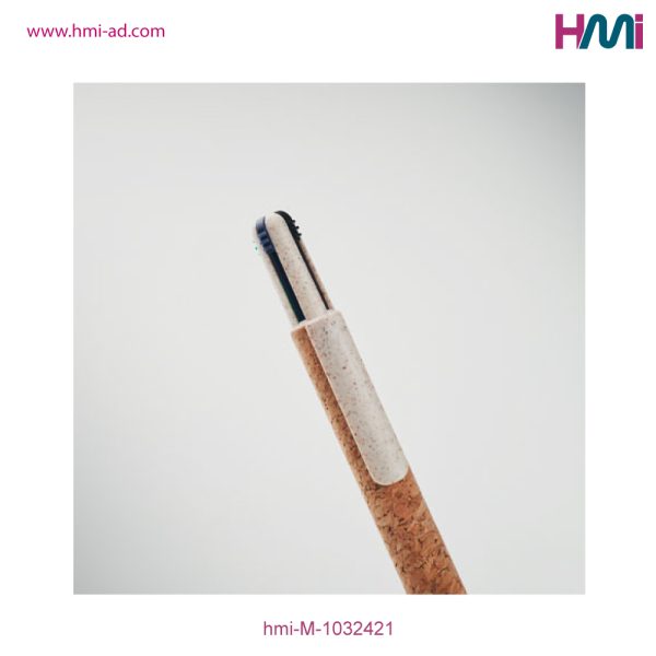 Promotional 4-Colours Cork Ball Pen with branding in Germany | Promotional Eco-Friendly Ball Pen in Germany | hmi-M-1032421 | Image 05