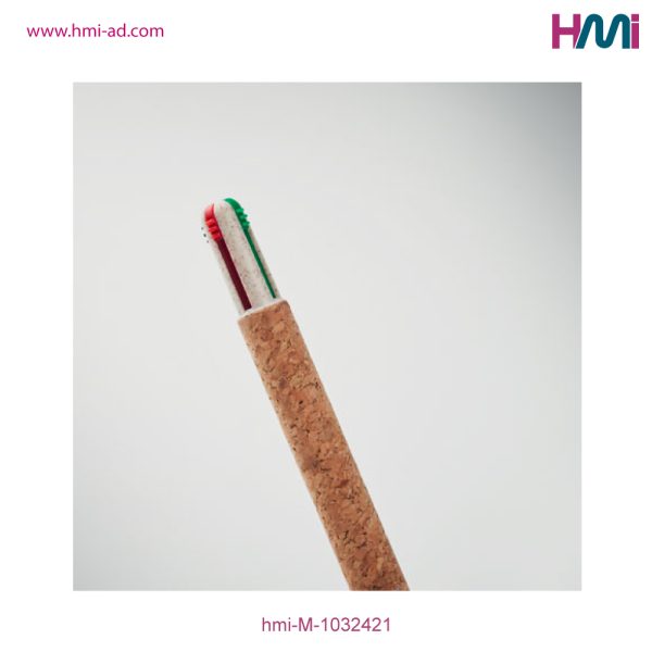 Promotional 4-Colours Cork Ball Pen with branding in Germany | Promotional Eco-Friendly Ball Pen in Germany | hmi-M-1032421 | Image 06