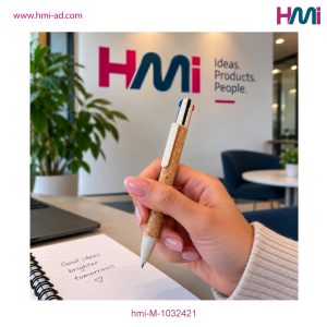 Promotional 4-Colours Cork Ball Pen with branding in Germany | Promotional Eco-Friendly Ball Pen in Germany | hmi-M-1032421 | Image 07
