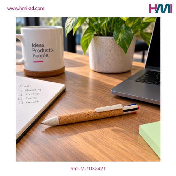 Promotional 4-Colours Cork Ball Pen with branding in Germany | Promotional Eco-Friendly Ball Pen in Germany | hmi-M-1032421 | Image 08