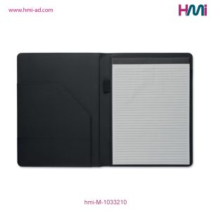 Promotional A4 PU Portfolio 10 Black colour | Black Portfolio with Branding in Germany | hmi-M-1033210 | Image 04