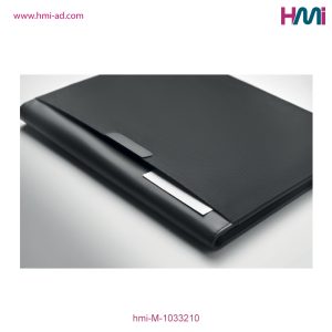 Promotional A4 PU Portfolio 10 Black colour | Black Portfolio with Branding in Germany | hmi-M-1033210 | Image 06