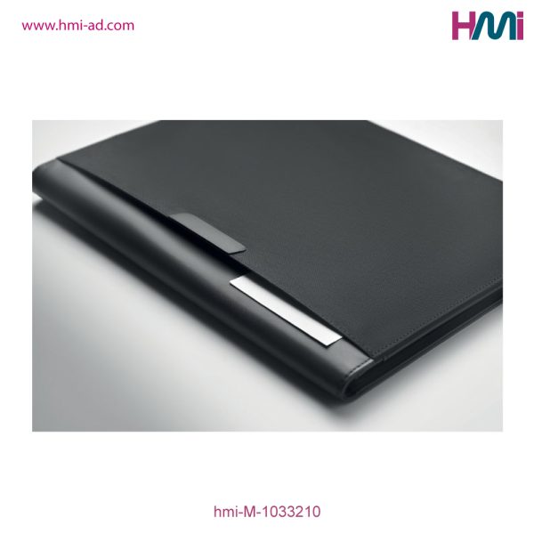 Promotional A4 PU Portfolio 10 Black colour | Black Portfolio with Branding in Germany | hmi-M-1033210 | Image 06