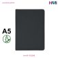 Promotional A5 RPET Portfolio with logo branding | Promotional Black Portfolio Germany | hmi-M-1032569 | Image 01