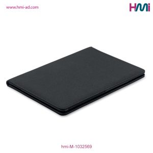 Promotional A5 RPET Portfolio with logo branding | Promotional Black Portfolio Germany | hmi-M-1032569 | Image 03