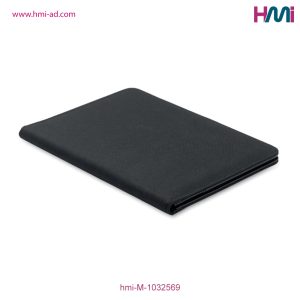 Promotional A5 RPET Portfolio with logo branding | Promotional Black Portfolio Germany | hmi-M-1032569 | Image 07