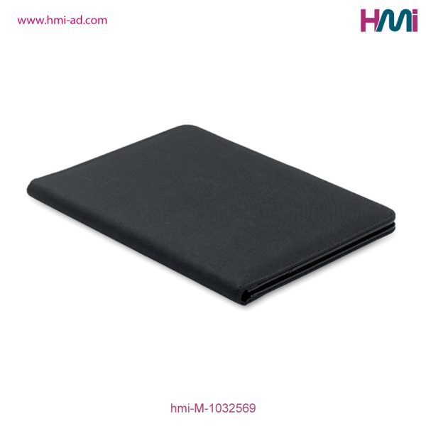 Promotional A5 RPET Portfolio with logo branding | Promotional Black Portfolio Germany | hmi-M-1032569 | Image 07
