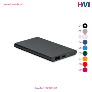 Promotional Aluminium 5000 mAh Powerbank with branding in Germany | Promotional Power Bank with Logo printing in Germany | hmi-M-1036825-01 | Image 04