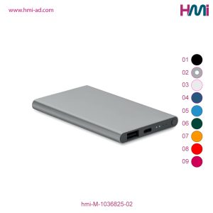Promotional Aluminium 5000 mAh Powerbank with branding in Germany | Promotional Power Bank with Logo printing in Germany | hmi-M-1036825-02 | Image 05