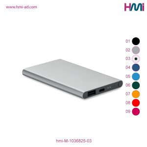 Promotional Aluminium 5000 mAh Powerbank with branding in Germany | Promotional Power Bank with Logo printing in Germany | hmi-M-1036825-03 | Image 06