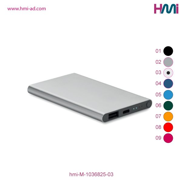 Promotional Aluminium 5000 mAh Powerbank with branding in Germany | Promotional Power Bank with Logo printing in Germany | hmi-M-1036825-03 | Image 06