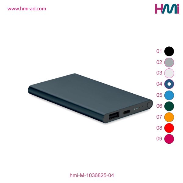 Promotional Aluminium 5000 mAh Powerbank with branding in Germany | Promotional Power Bank with Logo printing in Germany | hmi-M-1036825-04 | Image 07