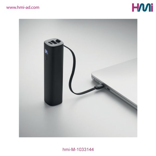 Promotional Aluminium 6000 mAh Powerbank Tube with branding in Germany | Promotional Power Bank Tube shaped with branding | hmi-M-1033144 | Image 04