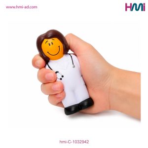 Promotional Anti-Stress Female Doctor Toy | Anti-Stress Doctor with branding in Germany | hmi-C-1032942 | Image 06