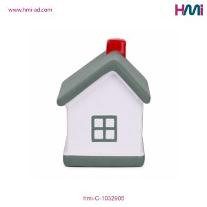 Promotional Anti-Stress House shape with branding | Promotional Anti-Stress toy in Germany | hmi-C-1032905 | Image 01