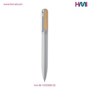 Promotional Metal Bamboo Ball Pen with branding in Germany | Promotional recycled ball pen with logo in Germany | hmi-M-1032906-02 | Image 06