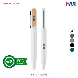 Promotional Metal Bamboo Ball Pen with branding in Germany | Promotional recycled ball pen with logo in Germany | hmi-M-1032906 | Image 02