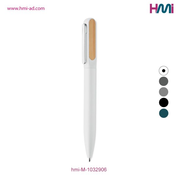 Promotional Metal Bamboo Ball Pen with branding in Germany | Promotional recycled ball pen with logo in Germany | hmi-M-1032906 | Image 04