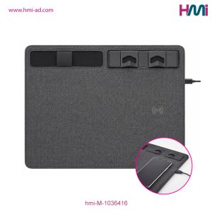 Promotional Multifunctional RPET Mouse Mat with branding in Germany | Promotional Wireless fast charger mouse pad with logo in Germany | hmi-M-1036416 | Image 01