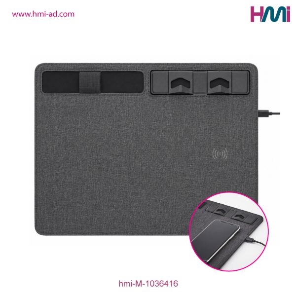 Promotional Multifunctional RPET Mouse Mat with branding in Germany | Promotional Wireless fast charger mouse pad with logo in Germany | hmi-M-1036416 | Image 01