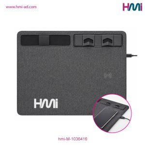 Promotional Multifunctional RPET Mouse Mat with branding in Germany | Promotional Wireless fast charger mouse pad with logo in Germany | hmi-M-1036416 | Image 02
