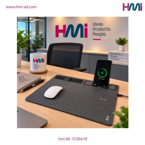 Promotional Multifunctional RPET Mouse Mat with branding in Germany | Promotional Wireless fast charger mouse pad with logo in Germany | hmi-M-1036416 | Image 07