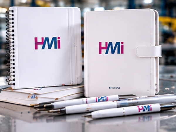 Promotional notebooks with logo and office essentials for industrial companies in Germany