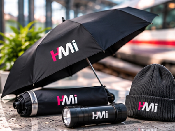 Promotional outdoor products with branding for railway companies in Germany