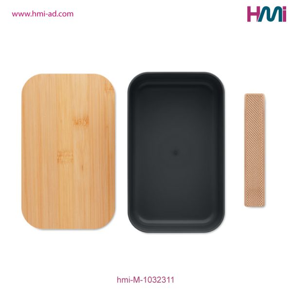 Promotional PLA Lunch Box RPET with branding in Germany | Promotional Eco-Friendly Lunch Box with Logo in Germany | hmi-M-1032311 | Image 03
