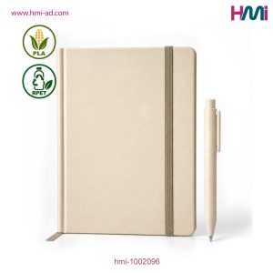 Promotional PLA Notebook Set with branding in Germany | Promotional PLA Corn Made Notebook Set in Germany | hmi-1002096 | Image 01