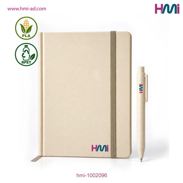 Promotional PLA Notebook Set with branding in Germany | Promotional PLA Corn Made Notebook Set in Germany | hmi-1002096 | Image 02
