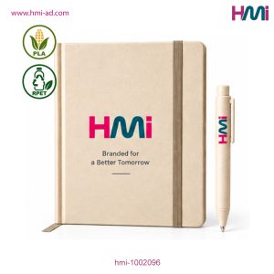 Promotional PLA Notebook Set with branding in Germany | Promotional PLA Corn Made Notebook Set in Germany | hmi-1002096 | Image 03