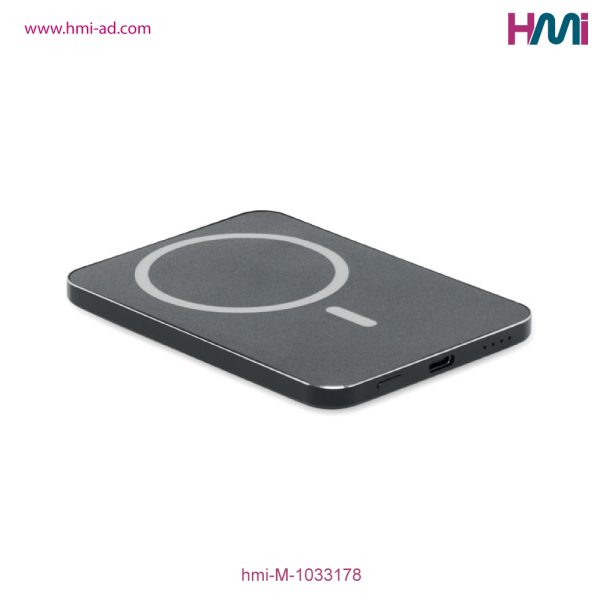 Promotional Powerbank with branding in Germany | Promotional Ultra Thin Wireless Powerbank with custom Logo Germany | hmi-M-1033178 | Image 03