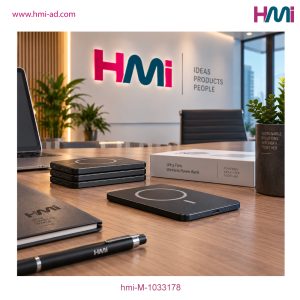 Promotional Powerbank with branding in Germany | Promotional Ultra Thin Wireless Powerbank with custom Logo Germany | hmi-M-1033178 | Image 07