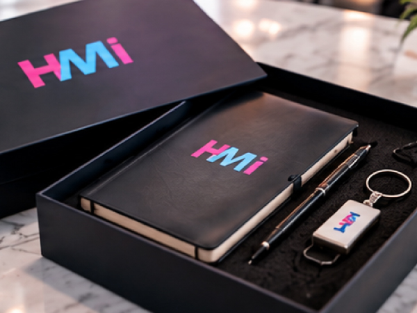 Premium promotional client gifts with branding for industrial companies in Germany