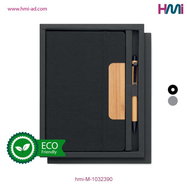 Promotional RPET Notebook Pen Set with branding in Germany | Promotional Notebook and pen with custom logo in Germany | hmi-M-1032390 | Image 01