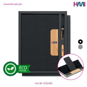 Promotional RPET Notebook Pen Set with branding in Germany | Promotional Notebook and pen with custom logo in Germany | hmi-M-1032390 | Image 02