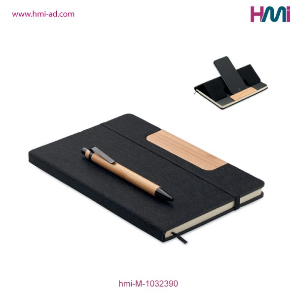 Promotional RPET Notebook Pen Set with branding in Germany | Promotional Notebook and pen with custom logo in Germany | hmi-M-1032390 | Image 09
