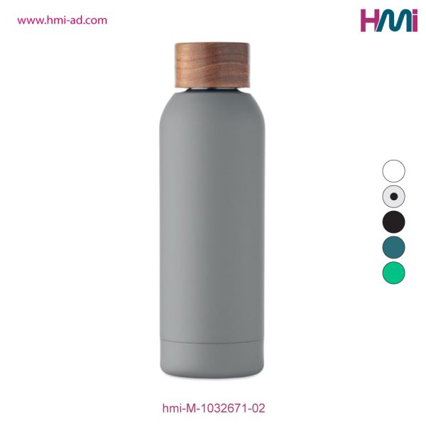 Promotional Single wall recycled bottle with branding | Promotional Stainless Steel Bottle with custom Logo Germany | hmi-M-1032671 | Image 02