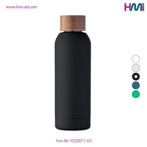 Promotional Single wall recycled bottle with branding | Promotional Stainless Steel Bottle with custom Logo Germany | hmi-M-1032671 | Image 03