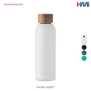 Promotional Single wall recycled bottle with branding | Promotional Stainless Steel Bottle with custom Logo Germany | hmi-M-1032671 | Image 01