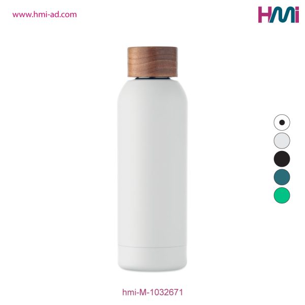 Promotional Single wall recycled bottle with branding | Promotional Stainless Steel Bottle with custom Logo Germany | hmi-M-1032671 | Image 01