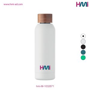 Promotional Single wall recycled bottle with branding | Promotional Stainless Steel Bottle with custom Logo Germany | hmi-M-1032671 | Image 02