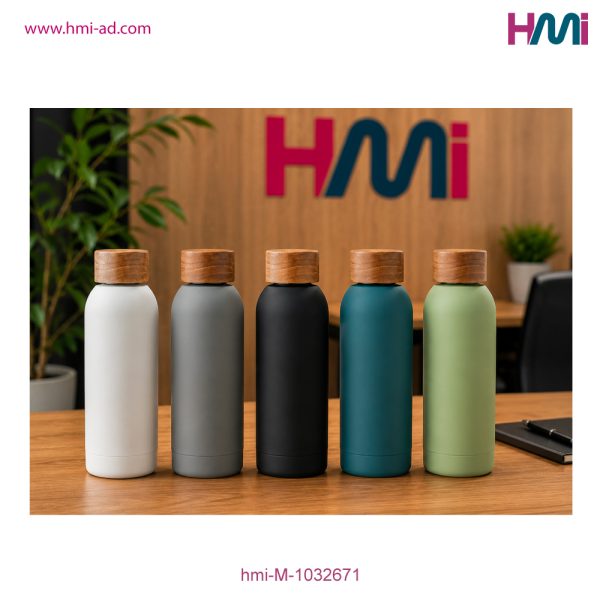 Promotional Single wall recycled bottle with branding | Promotional Stainless Steel Bottle with custom Logo Germany | hmi-M-1032671 | Image 08
