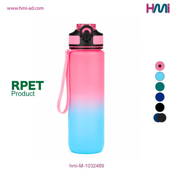 Promotional Sport Water Bottle with branding in Germany | Promotional RPET Water Bottle Germany | hmi-M-1032489 | Image 01