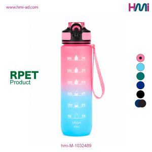 Promotional Sport Water Bottle with branding in Germany | Promotional RPET Water Bottle Germany | hmi-M-1032489 | Image 04