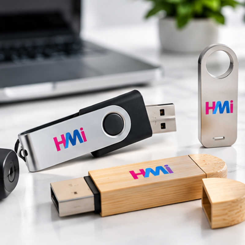 Promotional USB drives with custom logo branding in Germany
