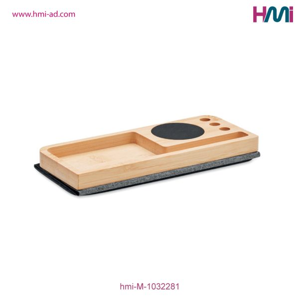 Promotional Wireless Charger Bamboo Mouse Pad with branding in Germany | Promotional Bamboo Mouse Mat with custom Logo in Germany | hmi-M-1032281 | Image 09